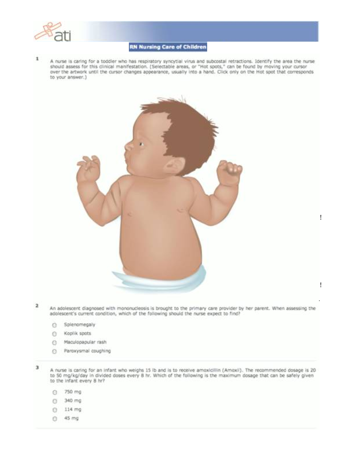 Preview image for ATI RN CHILD HEALTH FORM B (NEW-2021)| VERIFIED, 100% CORRECT